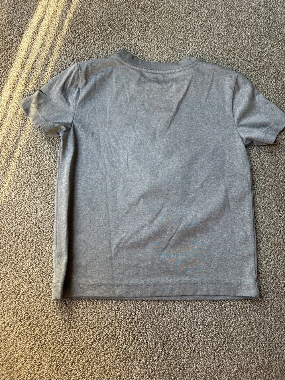 Nike Grey Kids' 'Just Do It.' Short Sleeve Tee